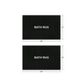 thumbnail image 6 of Mainstays Tufted Stripe 2 Piece Bath Rug Bundle, Rich Black, 17" x 24", 6 of 10