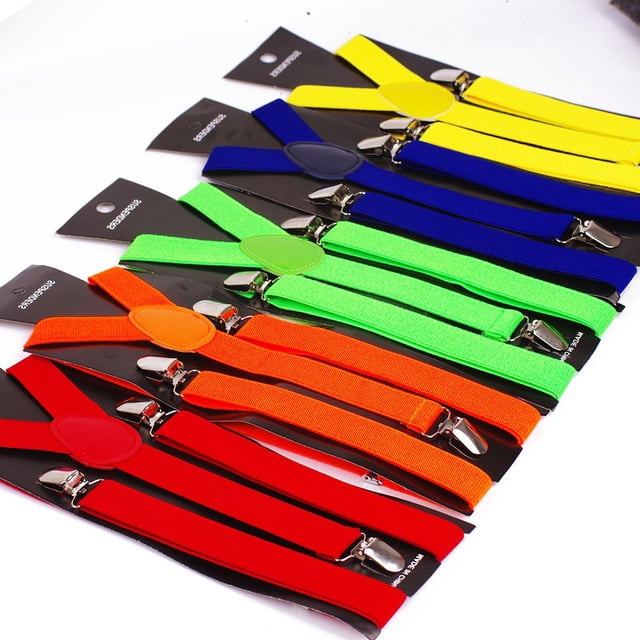 Correa con clip unisex, correa negra pura para hombre y mujer, correa con tres clips, dos correas, correa de 2,5 cm