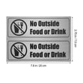 thumbnail image 2 of VERDANVERSE 8pcs No Food Allowed Sticker For Restaurants Minimalist Design Black PVC Sign, 2 of 7