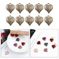 thumbnail image 4 of Shiny Heart Enamel Alloy Pendant DIY-Handmade Jewelry Findings Beige White, 4 of 8