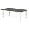 thumbnail image 6 of Orso Dining Table, White Mindi Wood, Rectangular Extendable 60-84 Inch, 6 of 7