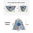 thumbnail image 5 of Boho Geometric Sheer Waterfall Valance Curtains for Window, Southwest Abstract Traditional Art Rod Pocket Sheer Topper Swag Curtains for Living Room, Kitchen 38.5"W x 47.2"L, 1 Panel, 5 of 7