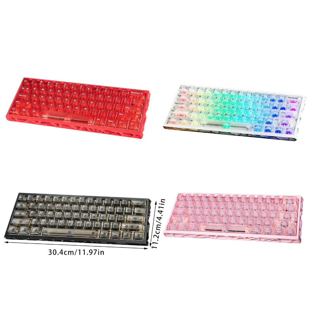 Gaming Keyboard Full Aluminum Hollow Frame Switches Programmable Color Backlit Corded Connection