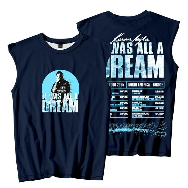 Karan Aujla It Was All A Dream World Tour 2025 Dates Débardeurs Unisexes Mode