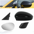 thumbnail image 2 of Rearview Mirror Cover Cap For Fiat 500 500C Rearview Heated Wing Mirror Rear Mirror Triangle Trim Plate 735596884 1SJ85KX7AA Left Mirror Glass, 2 of 6