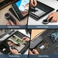 thumbnail image 2 of HUION Keydial Remote Bluetooth Programmable Keypad with Dual Dials 60 Customized Keys, OLED Display Macro Keypad Work with PC, Mac, Mobile, One-Hand, 2 of 8