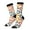 3 Black, variant on Snake Pattern Sport Socks for Women and Men Crew Socks Sporty Calf Socks Casual Socks