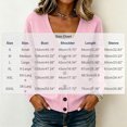 thumbnail image 3 of Vivianyo HD Women's Cardigan Sweater with V‑Neck, Long Sleeve Button Front Basic Fall Sweater For Women with Pockets, Sizes S-3XL, 3 of 7