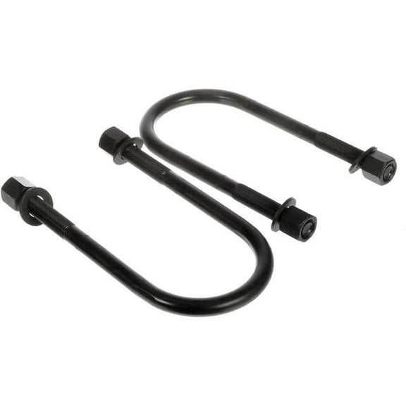 Rear Leaf Spring Axle U-Bolt Kit - Compatible with 1980 - 1996 Ford F-250 1981 1982 1983 1984 1985 1986 1987 1988 1989 1990 1991 1992 1993 1994 1995