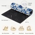 thumbnail image 6 of Area Rugs 3'x5', Symmetric Blue Flower Carpet Runner Indoor Outdoor Rugs Home Decor Aesthetic, Vintage Ethnic Floral Leaves Non Slip Mats Washable Accent Rug for Living Room Bedroom, 6 of 8