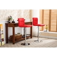thumbnail image 2 of Hydraulic Adjustable Design / Used in Various Spaces / Red Faux Leather Stool Set of Two, 2 of 4