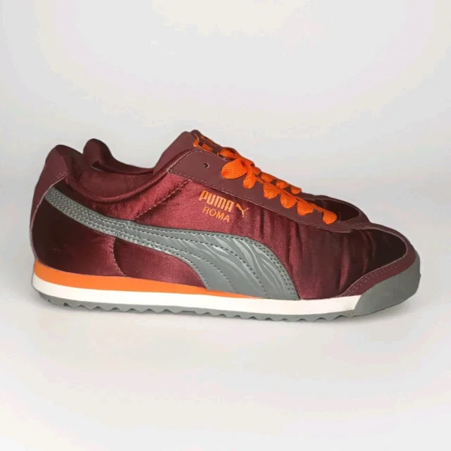 PU & MA Sneakers Womens Sz 8.5 US Red Orange Nylon Low Top Shoes EUR 38.5 UK 5.5