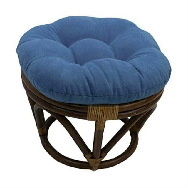 Coussin Rond en Micro Suède Tufté 18 Pouces - Java