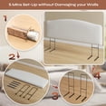 thumbnail image 5 of Pinmoco Upholstered Headboard for King Bed, Height Adjustable and Memory Foam Arc-shaped Head Board, White, 5 of 10