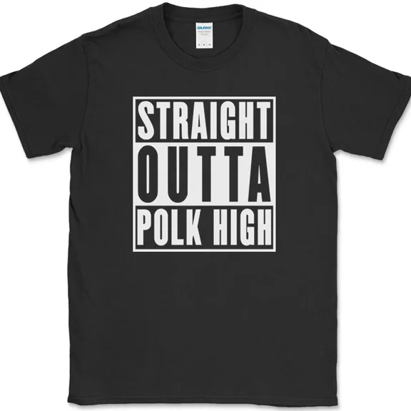 Straight Outta Polk High Funny TV Show Married With Children Humor Unisex T Shirt up to 5XL