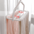 thumbnail image 4 of Expandable Drying Rack for Bed Sheets & Towels, Adjustable 15.7-25.6 Inch Laundry Drying Rack with Windproof Clips, Foldable Clothes Hangers Garment Rack for Indoor/Outdoor, 4 of 7