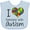 AE-Light Blue, variant on Inktastic I Heart Someone with Autism Boys or Girls Baby Bib