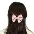 thumbnail image 3 of 1 Pc Lace Hair Claws Lace Bow Hair Clips Large Pink Bowknot Hair Clips Hair Accessories for Girls Women, 3 of 7