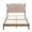 Light Pink + MDF+Iron+1, variant on KAIFENG Light Pink Upholstered Platform Bed Frame Touch LED Headboard With Charging Ports Under Bed Storage