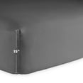 thumbnail image 3 of Bare Home Fitted Bottom Sheet Premium 1800 Ultra-Soft Wrinkle Resistant Microfiber, Hypoallergenic, Deep Pocket (Queen, Grey), 3 of 4