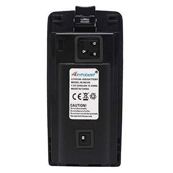 RLN6305 2200mAh Li-ion Battery Compatible for Motorola CP110 RDM2070D RDU2020 RDU2080D RDU4100 RDU4160D RDV2020 RDV5100 Radio