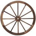 thumbnail image 6 of Sunnydaze Rustic Natural Fir Wood Decorative Wagon Wheel, 6 of 6