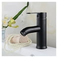 thumbnail image 5 of Luxury Bathroom Faucet Black Single Handle Hot Cold Switch Water Mixer Taps Wash Basin Bathroom Deck Mounted Basin Faucet, 5 of 7