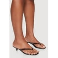thumbnail image 2 of Women's Clear Jelly Kitten Heel Open Toe Thong Sandals, 2 of 3