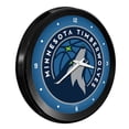 thumbnail image 2 of Minnesota Timberwolves 15" Ribbed Frame Wall Clock, 2 of 5
