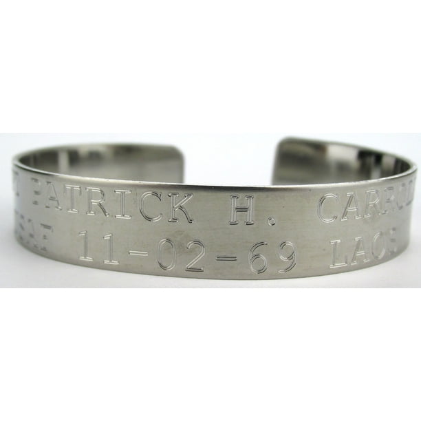 Military Uniform Supply Vietnam Stainless Steel POW MIA Bracelet