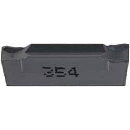 

Iscar DGN C IC354 Grade 0.1575 Cutting Width Carbide Cutoff Insert 0° Neutral Lead Angle 0.0118 Cnr Rad TiCN Coated Double End