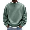 thumbnail image 7 of DYTTDG Men's Crew Neck Sweatshirt, Long Sleeve Loose Fit Solid Color Casual Pullover for Fall & Spring Everyday Wear, 7 of 7
