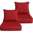 thumbnail image 1 of x Coussins de Patio à Assise Profonde pour Extérieur/intérieur, Ensemble de Rembourrage en Mousse Résiliente, Hydrofuges, Résistants aux Taches et aux Intempéries, Assise Profonde, Bas Chili, 1 of 7