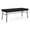Castillo Black, variant on Mystic Reception Waiting Room 18.5" 2-Seat Bench / Charcoal Steel / Brown