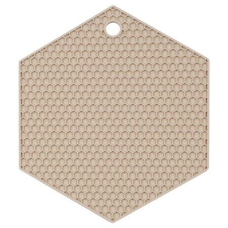 

Grebest Pot Mat Tear Resistant Thick Honeycomb Anti-Slip Heat Insulation Pads for Kitchen
