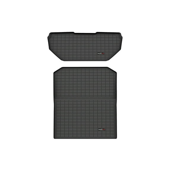 WeatherTech Cargo Trunk Liner compatible with 2022-2024 Rivian R1S - Front Cargo and Behind 2nd Row, Black