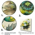 thumbnail image 3 of Designart Green Blooming Flower II Canvas Wall Art, 3 of 5