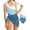 Navy, variant on Liyamei Girl's Swimsuits Color Cutout One Shoulder Bathing With Mesh Cover Up 1 Piece Swimsuit Swimwear Girls One Piece Swimsuits for Size 9-10 Years
