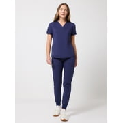Scrubstar Ultimate Women’s Antimicrobial Welt Pocket V-Neck Scrub Top, Sizes XS–3XL