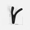 thumbnail image 2 of 6-Pack Heavy Duty Coat Hooks, Zinc Alloy Double Wall Hooks for Entryway, Bedroom, Bathroom Multi-Purpose Storage Solution, 2 of 5