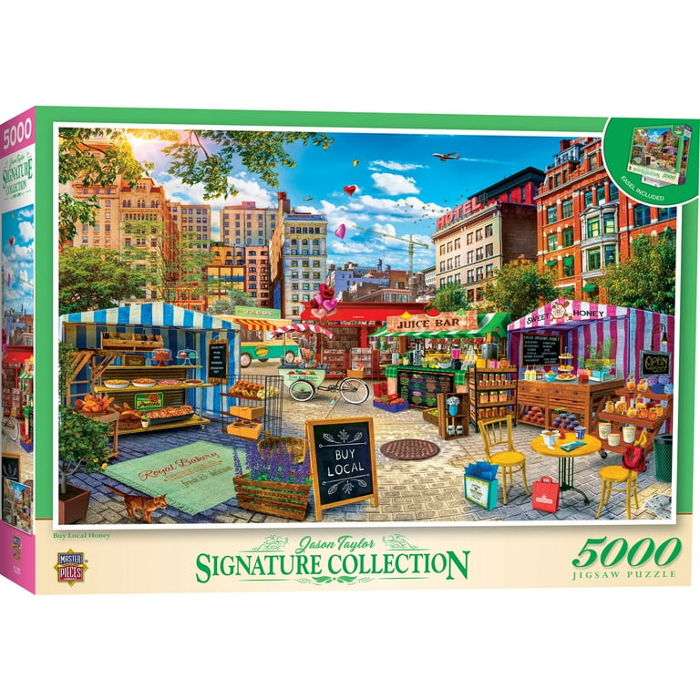 MasterPieces 5000 Piece Puzzle - Buy Local Honey - Flawed