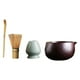 thumbnail image 1 of Juego de batidor de té, cuencos de cerámica Matcha, accesorio japonés Matcha, regalo tradicional Rojo oscuro, 1 of 9