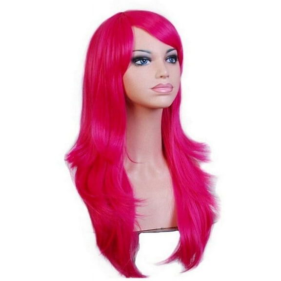 Zhuge Wig Curly Hair Wave Medium Temperament Wig Headgear,27.56in，A80