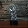 thumbnail image 1 of 3d Led Cute Robot Dog Desk Lamp 7 Color Change Cartoon Modelling Touch Light Fixture Home Decor Bedside Sleep Night Light, 1 of 4