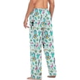 thumbnail image 6 of FREEAMG Cute Cartoon Flamingo Pajama Pants for Men, Men's Separate Bottoms, Pure Cotton Comfortable Lounge Pants（523）, 6 of 7