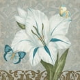 thumbnail image 2 of Vess, June Erica 15x15 White Modern Wood Framed Museum Art Print Titled - Garden Romance Collection I, 2 of 4