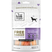 I and Love and You Free Ranger Stix 6 Inch Dog Chews Beef 5 Packs
