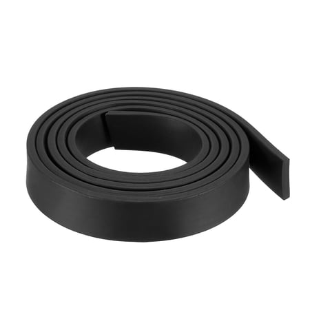 Unique Bargains Solid Rectangle Rubber Seal Strip 5mm Wide 3mm Thick 1 Meter Long Black 15mm x 3mm x 1m