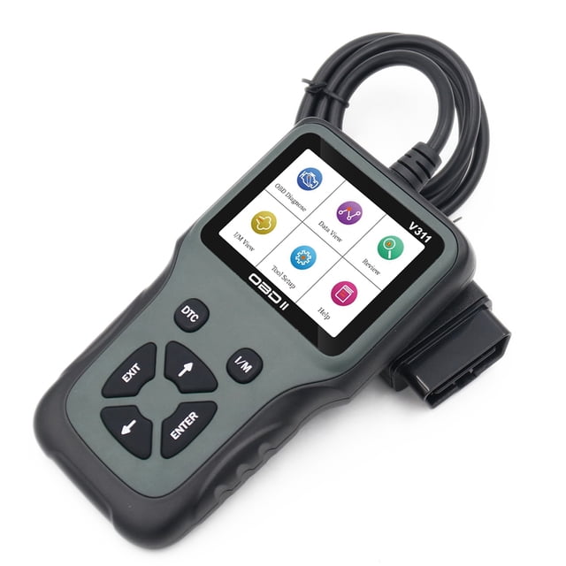 V311 OBD2 Escáner de mano 4 idiomas Color LCD OBD 2 II Auto Car Code Reader