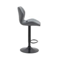 thumbnail image 3 of Banco Alto Ajustable Gris para Barra, con Respaldo y Base Metálica EKE Life, 3 of 5